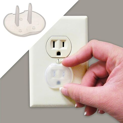 Little Chicks Outlet Plug Covers - Electrical Covers Baby Proofing - 36 Pcs | Baby Proof Outlet Plug Covers - Easy to Install - Helps Keep Electrical Outlets Covered in Kuwait