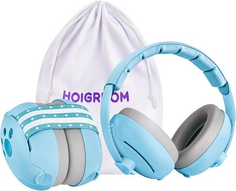 Baby Headphones for Noise, 2-in-1 Baby Ear Muffs Noise Protection for Ages 0-48 Months in Kuwait