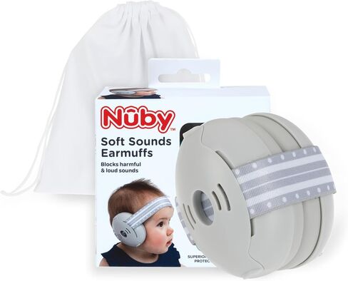 Nuby Soft Sounds Noise-Canceling Earmuffs with Travel Case in Kuwait