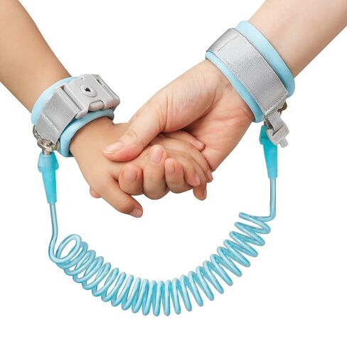 PandaEar Anti Lost Wrist Link, Toddler Harness Walking Leash Safety Child Wristband Leashes for Babies Kids (Blue) in Kuwait