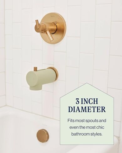 Lalo Spout Cover – BPA-Free Silicone Bath Spout Safety Cover for Babies & Toddler, Fits Most Faucets, Soft & Durable Silicone Bathtub Faucet Cover, Easy to Clean - Sage in Kuwait