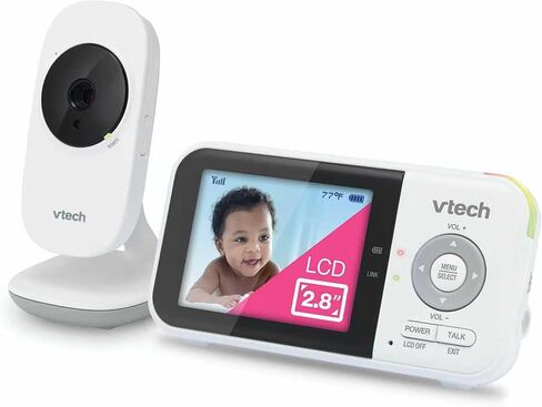 VTech Baby Monitor No WiFi – 19Hr Video Battery, 1000ft Range, Night Vision, Two-Way Talk, Temperature Sensor, Sound-Activated Screen, Lullabies | VM819 in Kuwait