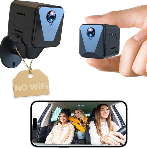 Funstorm 2025 Upgraded Security Camera, 4K HD Mini Nanny Cam for Home with Night Vision, WiFi Indoor Camera, 100 Days Long Battery Life, Motion Detection, Remote Viewing, Wireless Surveillance Cam in Kuwait