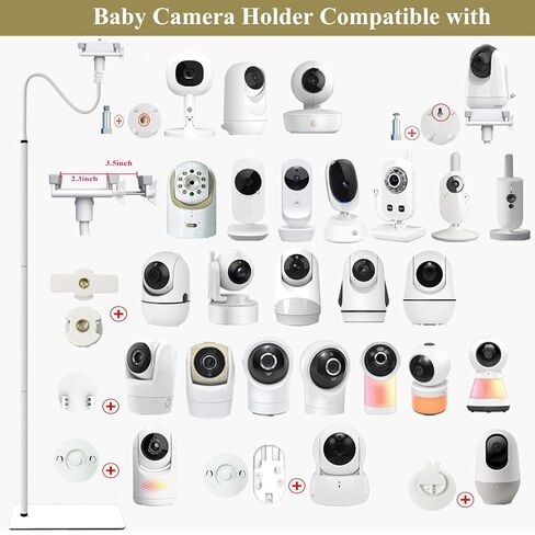 Baby Monitor Floor Stand Holder Mount Compactible for Nanit Pro & Flex Stand,Infant Optics DXR-8 Pro,VTech,Momcozy,HelloBaby,VAVA,nooie IPC100,Motorola VM75/VM50G/VM44 in Saudi Arabia