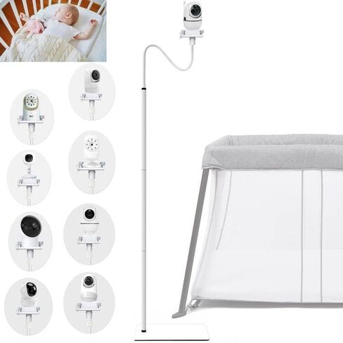 Baby Monitor Floor Stand Holder Mount Compactible for Nanit Pro & Flex Stand,Infant Optics DXR-8 Pro,VTech,Momcozy,HelloBaby,VAVA,nooie IPC100,Motorola VM75/VM50G/VM44 in Saudi Arabia