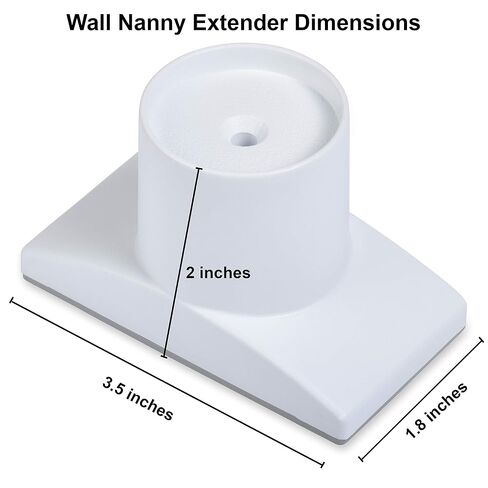 Wall Nanny Extender - 4 Inch Baby Gate Extension Kit (Made in USA) Extends Pressure Mounted Gates 4 Inches + Protects Walls - for Child, Pet & Dog Gates - Protector (4 Pack) in Saudi Arabia
