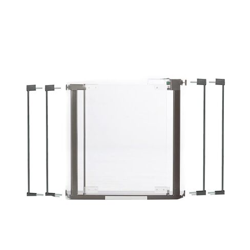 Qdos Safety Designer Gate Extensions for Crystal and Spectrum Pressure Mount Baby Gates | Slate | Allows for use in wider door openings - Each Extension adds 2.75" to the gate - Includes 2 Extensions in Saudi Arabia