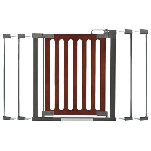 Qdos Safety Designer Gate Extensions for Crystal and Spectrum Pressure Mount Baby Gates | Slate | Allows for use in wider door openings - Each Extension adds 2.75" to the gate - Includes 2 Extensions in Saudi Arabia