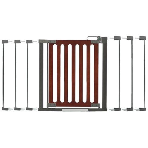 Qdos Safety Designer Gate Extensions for Crystal and Spectrum Pressure Mount Baby Gates | Slate | Allows for use in wider door openings - Each Extension adds 2.75" to the gate - Includes 2 Extensions in Saudi Arabia