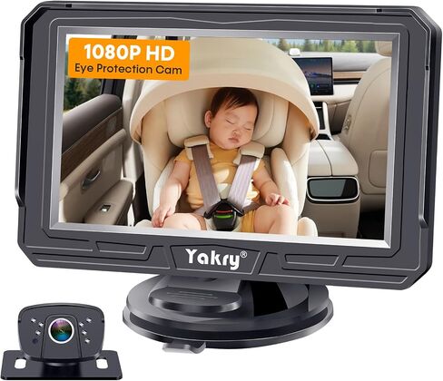 2-Kids Baby Car Camera for Seat: 6.9 Inch Ultrawide Display with Two Cameras Rear Facing - USB Powered Backseat Camera HD 1080P Easy to Install in Kuwait