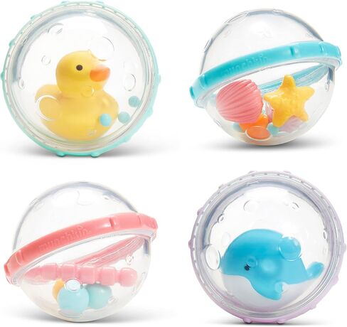 Munchkin® Float & Play Bubbles™ Baby and Toddler Bath Toy, 4 Count in Kuwait