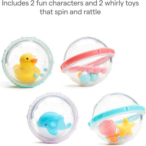 Munchkin® Float & Play Bubbles™ Baby and Toddler Bath Toy, 4 Count in Kuwait