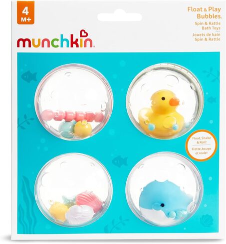Munchkin® Float & Play Bubbles™ Baby and Toddler Bath Toy, 4 Count in Kuwait