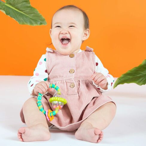 Bright Starts Soothers & Shakers 7pc Gift Set - BPA-Free Baby Rattles, Teethers and Stroller Toys, Unisex, Newborn+ in Kuwait