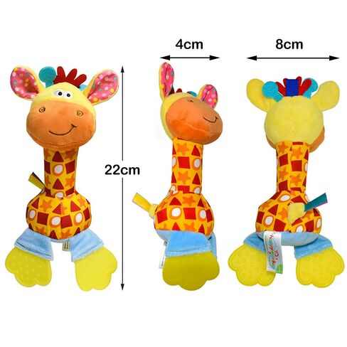 Baby Soft Rattles Shaker, Infant Developmental Hand Grip Baby Toys, Baby Sensory Learning Toys with Teether, Sounds for Baby and Stuff from 0-3-6-9 Months Old in Kuwait