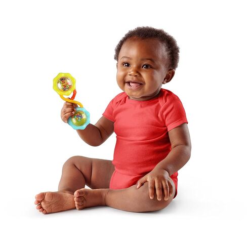 Bright Starts Soothers & Shakers 7pc Gift Set - BPA-Free Baby Rattles, Teethers and Stroller Toys, Unisex, Newborn+ in Kuwait