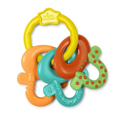 Bright Starts Soothers & Shakers 7pc Gift Set - BPA-Free Baby Rattles, Teethers and Stroller Toys, Unisex, Newborn+ in Kuwait
