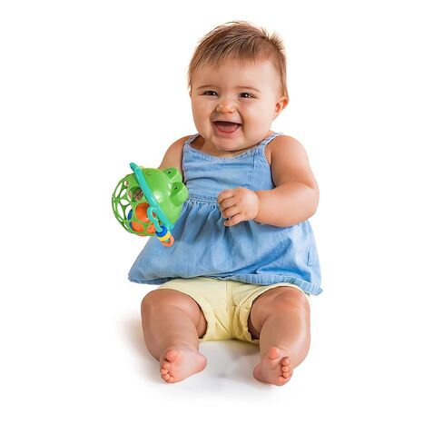Bright Starts Little Shakers 6pc Gift Set, Easy-Grasp Oball Technology, Baby Rattles, Balls and Teethers, On-The-Go Toys, Lightweight, Unisex, Newborn+ in Kuwait