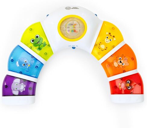 Baby Einstein Glow & Discover Light Bar Musical Toy, Activity Station, Sitting Up and Tummy Time Toy, Color and Animal Learning Toy, Infant Ages 3 Months+ in Kuwait