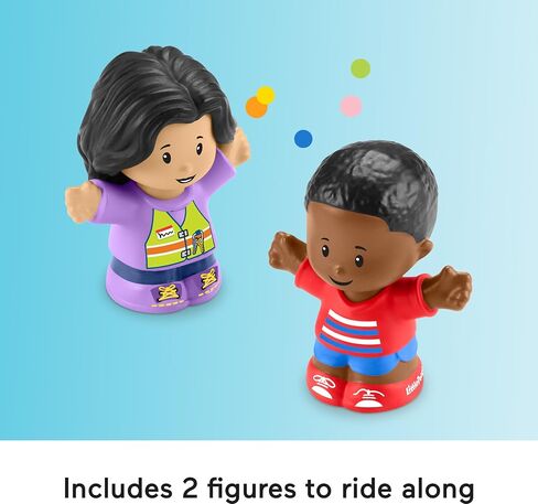 Fisher-Price Little People School Bus Toddler Toy | Push-Along Vehicle, Lights Music & Sounds, 2 Figures, Preschool Kids Ages 1+ Years in Kuwait