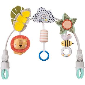 Taf Toys Savannah Baby Stroller Arch Toy, Car Seat Toys, Adjustable Stroller Toy with Hanging Sensory Activity Toys, Fits Bassinets, Cribs, Baby Bouncers, Infant Toys for Boy Girl 0-18 Months in Kuwait