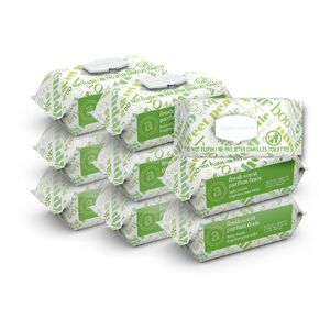 Amazon Elements Baby Wipes, Fresh Scent, Flip-Top Packs, Alcohol-Free, With Cucumber and Aloe, 810 Count, 9 Packs of 90 in Kuwait