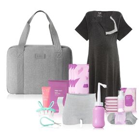 Frida Mom 30pc Pre-Packed Hospital & Diaper Bag Essentials Gift Set, Includes Labor, Postpartum, & Newborn Grooming Kit in One, Easy to Organize with Removable Toiletry Bags, & Suitcase Strap in Saudi Arabia