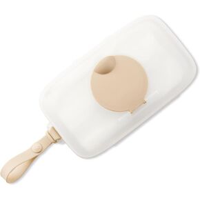Skip Hop Baby Wipes Dispenser Case, Holds Up to 40 Wipes, Grab & Go Travel Wipe Holder with Snug Seal, Oat in Kuwait
