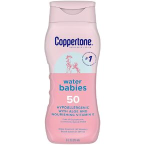 Coppertone WaterBabies Baby Sunscreen Lotion SPF 50 Hypoallergenic, 8 Fl Oz in Kuwait