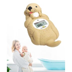 Baby Bath Thermometer for Infants Otter Baby Water Thermometer for Bathtub | Newborn Bathtime essentials, Odorless, Tub Temperature, Room Temp, Accurately, Hot Cold Color Alert, Safety Floating Toy in Kuwait