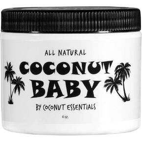 Coconut Baby Oil for Hair & Skin Care, Natural & Organic, Coconut Oil for Cradle Cap, Eczema, Infant Scalp Relief, Hair Oil for Curly Hair - Newborn Moisturizer for Sensitive Skin, Unscented - 2 fl oz in Saudi Arabia