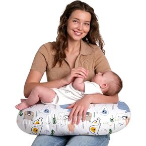 Little Grape Land Nursing Pillow for Infants, Breastfeeding Pillows, Baby Pillow for Nursing, Bottle Feeding with Machine Washable Cover & Breathable Filling (Bear) in Kuwait