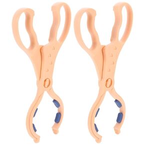 Kisangel 2pcs Bottle Clamp Feeding Bottle Tong Anti-Slip High Temperature Resistant Pacifier Tongs Detachable Pink for Safe Home and Travel Use in Kuwait