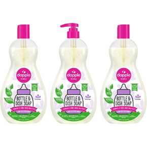 Dapple Baby Lavender Baby Bottle & Dish Soap - (3 Pack) 16.9 fl oz - Plant-Powered Dish Soap for Bottles, Pump Parts, and Sippy Cups - Includes 1 Pump in Kuwait