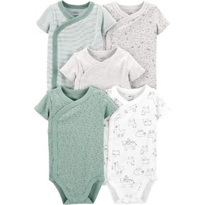 Simple Joys by Carter's Unisex Baby 5-pack Side Snap Short-sleeve Bodysuit in Kuwait