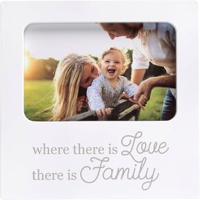 Kate & Milo DIY Family Handprint and Photo Keepsake Frame | Includes 4 Non-Toxic Paint Packets, Holds 4" x 6" Photo, Sawtooth Wall Hanger, Family Craft and Keepsake Gift in Kuwait