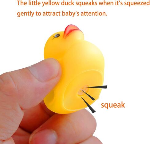 Rubber Ducks Bath Toys 50PCS Mini Ducks Bulk for Kids Baby Shower Decorations Birthday Party Favors Gift Classroom Summer Beach Pool Activity Carnival Game in Kuwait