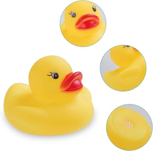 Rubber Ducks Bath Toys 50PCS Mini Ducks Bulk for Kids Baby Shower Decorations Birthday Party Favors Gift Classroom Summer Beach Pool Activity Carnival Game in Kuwait