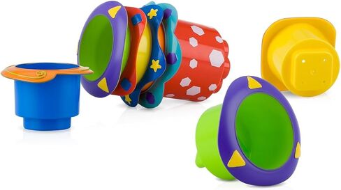 Nuby Wacky Waterworks Pipes Bath Toy - Baby Bathtub Toy with Interactive Features for Cognitive Development in Kuwait