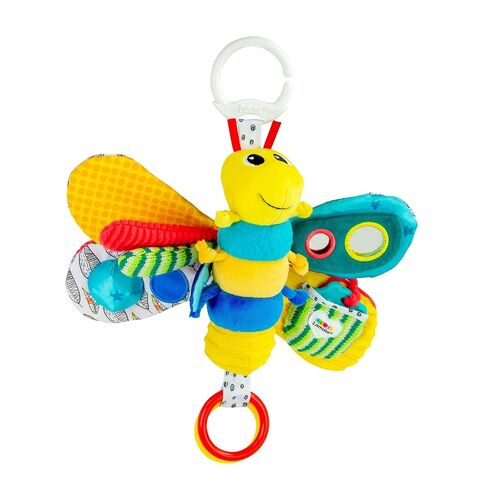 Lamaze Clip On Car Seat and Stroller Toy - Freddie the Firefly - Includes Lady Bug Teether - High Contrast Sensory Crinkle Toys for Babies - Infant Travel Toys - Ages 0 Months and Up in Kuwait