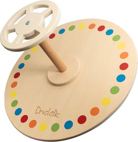 Wooden Spinner Seat - Sit and Spin - Bigger Size - Classic Spinning Activity Toy for Toddlers & Kids All Ages (Patent Pending) in Kuwait