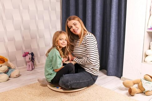 Wooden Spinner Seat - Sit and Spin - Bigger Size - Classic Spinning Activity Toy for Toddlers & Kids All Ages (Patent Pending) in Kuwait