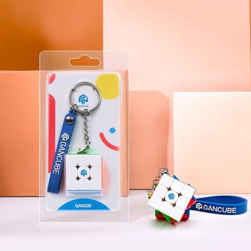 GAN 330 Keychain Cube, 3x3 Mini Key Ring, 3by3 Small Sitckerless Speed Cube, Standard Version, 1.2 Inch in Kuwait