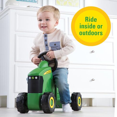 John Deere Ride On Toys Sit 'N Scoot Activity Tractor for Kids Ages 18 Months and Up, Green in Kuwait