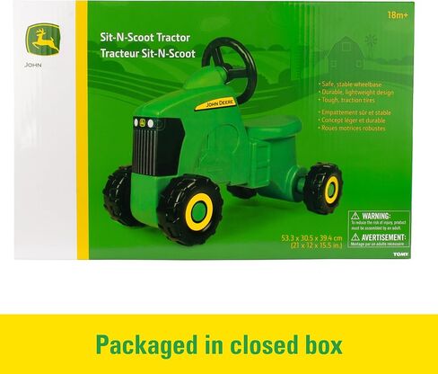 John Deere Ride On Toys Sit 'N Scoot Activity Tractor for Kids Ages 18 Months and Up, Green in Kuwait