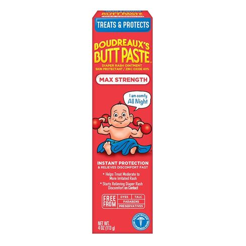 Boudreaux’s Butt Paste Max Strength Diaper Rash Cream for Baby, Ointment With Zinc Oxide, 4 oz Tube in Kuwait