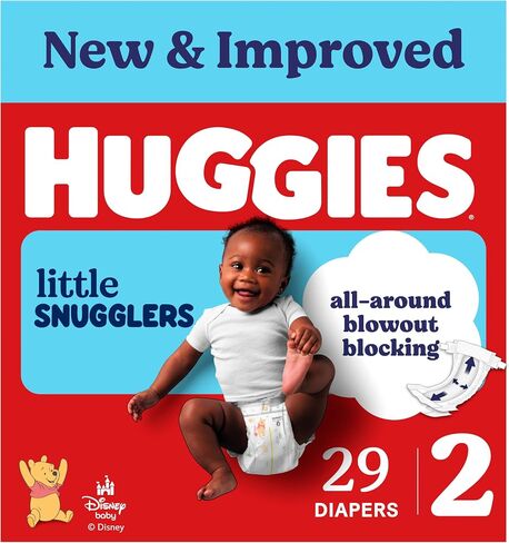 Huggies Little Snugglers Diapers Size 1, 198 Count (6 Packs of 33) in Kuwait