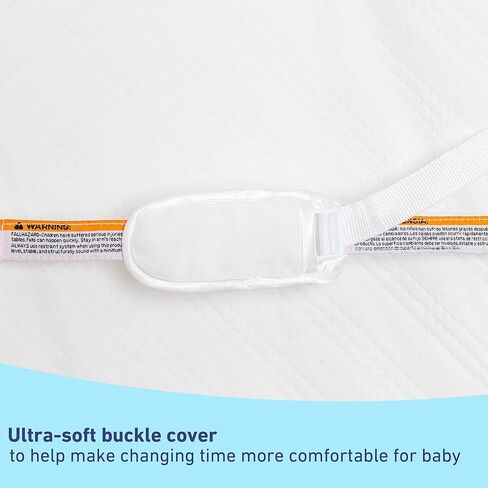 Graco Premium Contoured Baby Changing Pad | GREENGUARD Gold Certified, Water-Resistant, Ultra-Soft Buckle Cover, Fits Most Standard Changing Toppers, Non-Skid Bottom in Kuwait