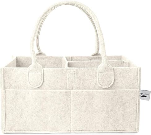 Mr. Pen- Baby Diaper Caddy Organizer, Gray, Medium | Nursery Storage Bin and Car Organizer for Diapers and Baby Wipes in Kuwait