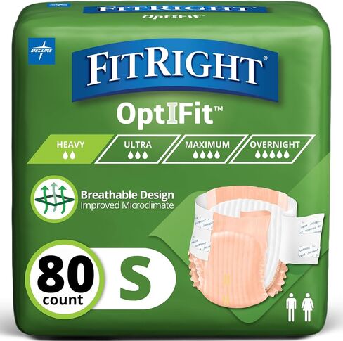 FitRight Adult Incontinence Briefs with Tabs, Moderate Absorbency, XL, 56" to 64", 20 Count in Kuwait